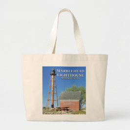 Marblehead Lighthouse, Massachusetts Tote Bag Jumbo Stoffbeutel