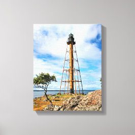 Marblehead Lighthouse Massachusetts Wrapped Canvas Leinwanddruck