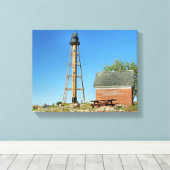 Marblehead Lighthouse Massachusetts Wrapped Canvas Leinwanddruck (Insitu (Holzboden))