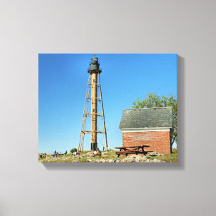 Marblehead Lighthouse Massachusetts Wrapped Canvas Leinwanddruck