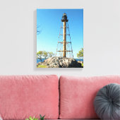 Marblehead Lighthouse Massachusetts Wrapped Canvas Leinwanddruck (Insitu (Wohnzimmer))