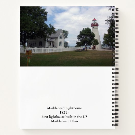 Marblehead Lighthouse Notebook Notizblock (Rückseite)