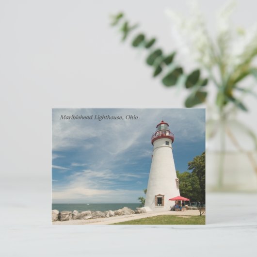 Marblehead Lighthouse Postkarte (Stehend Vorderseite)