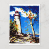 Marblehead Lighthouse Postkarte (Vorderseite)