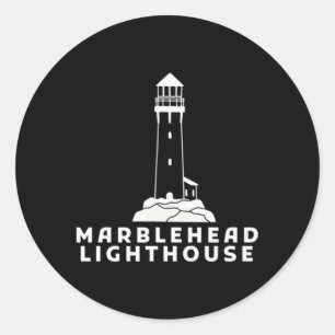 Marblehead Lighthouse Runder Aufkleber