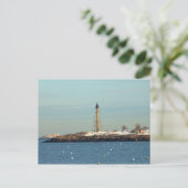 Marblehead Lighthouse von Waterfront Postkarte (Stehend Vorderseite)