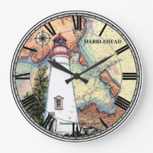 Marblehead Lighthouse Wall Clock