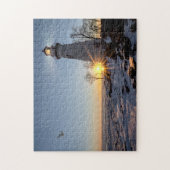 Marblehead Lighthouse Winter Sunrise Puzzle (Vertikal)