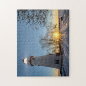 Marblehead Lighthouse Winter Sunrise Puzzle (Vertikal)