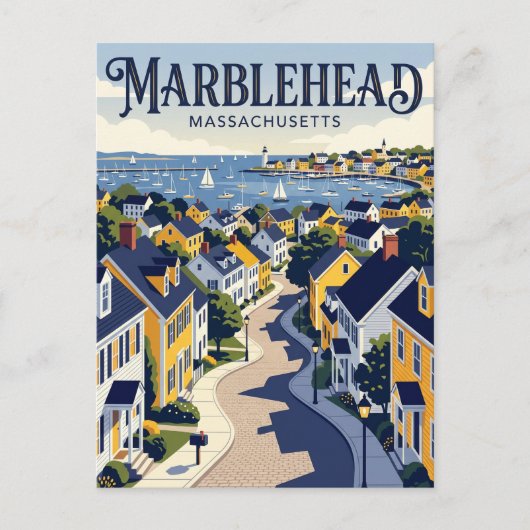 Marblehead USA Postkarte (Vorderseite)
