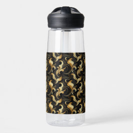 Marbleid dekorative Black Gold Flasche
