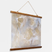 Marbleized Abstrakt Wall Art Tapestes Wandteppich Mit Holzrahmen (Gewinkelt)