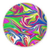 Marbleized Candy Muster, Keramik Zeichn Knob. Keramikknauf (Vorderseite)