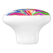 Marbleized Candy Muster, Keramik Zeichn Knob. Keramikknauf (Seitenansicht)