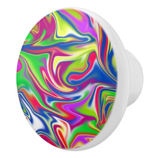 Marbleized Candy Muster, Keramik Zeichn Knob. Keramikknauf (Rechts)