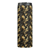 Marbleized Gold und Black Thermal Tumbler Thermosbecher (Rückseite)