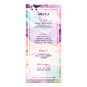 Marbleous Dream Wedding Menu Werbekarte (Vorne)