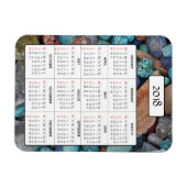 Marbles and Stones 2018 Calendar Magnet (Horizontal)