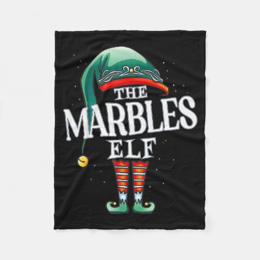 Marbles Elf Christmas Group Xmas Pajama Party  Fleecedecke (Vorderseite)