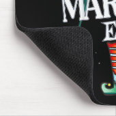 Marbles Elf Christmas Group Xmas Pajama Party  Mousepad (Ecke)