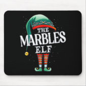 Marbles Elf Christmas Group Xmas Pajama Party Mousepad (Vorne)