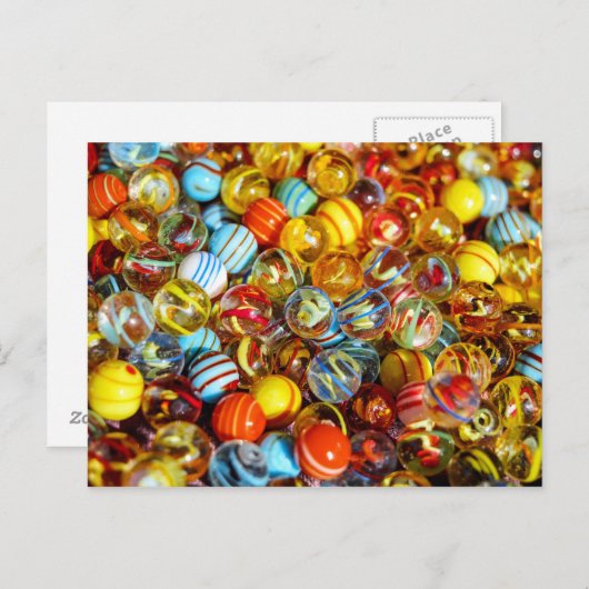 Marbles postcard postkarte (Vorne/Hinten)