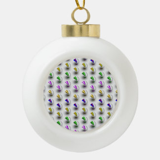 Marbles ZigZag Muster Keramik Kugel-Ornament