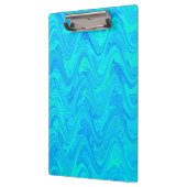 Marbling Blue Green Pattern Klemmbrett (Links)