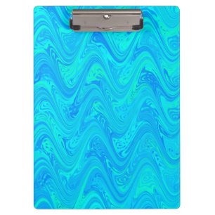 Marbling Blue Green Pattern Klemmbrett