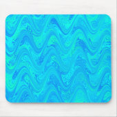 Marbling Blue Green Pattern Mousepad (Vorne)