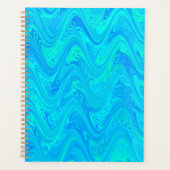 Marbling Blue Green Pattern Planer (Vorderseite)