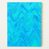 Marbling Blue Green Pattern Planer (Rückseite)