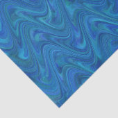 Marbling Blue Green Pattern Seidenpapier (Ausschnitt)