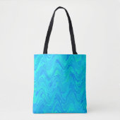 Marbling Blue Green Pattern Tasche (Vorderseite)