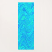 Marbling Blue Green Pattern Yogamatte (Rückseite)