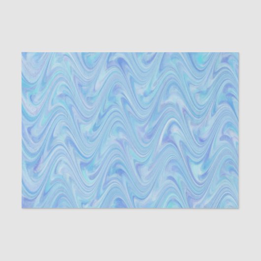 Marbling Blue Lila Pattern Seidenpapier (Vorderseite)