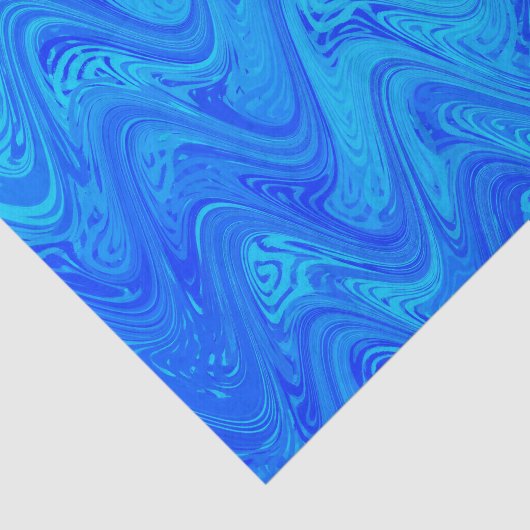 Marbling Blue Muster Seidenpapier (Ausschnitt)