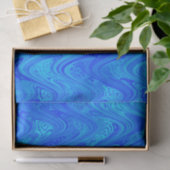 Marbling Blue Muster Seidenpapier (Geschenk)