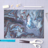 Marbling Blue Seidenpapier (Handwerk)