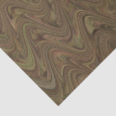 Marbling Brown Green Pattern Seidenpapier (Ausschnitt)