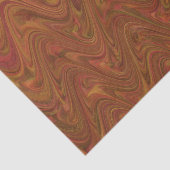Marbling Brown Orange Green Pattern Seidenpapier (Ausschnitt)