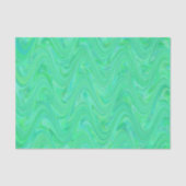 Marbling Green Blue Pattern Seidenpapier (Vorderseite)