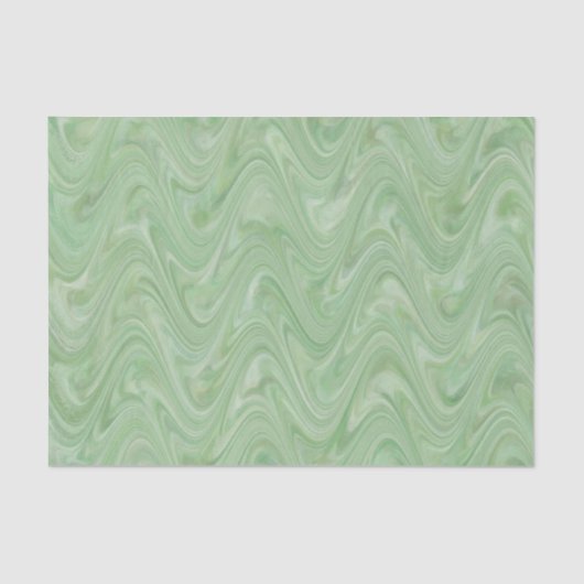 Marbling Green Pattern Seidenpapier (Vorderseite)