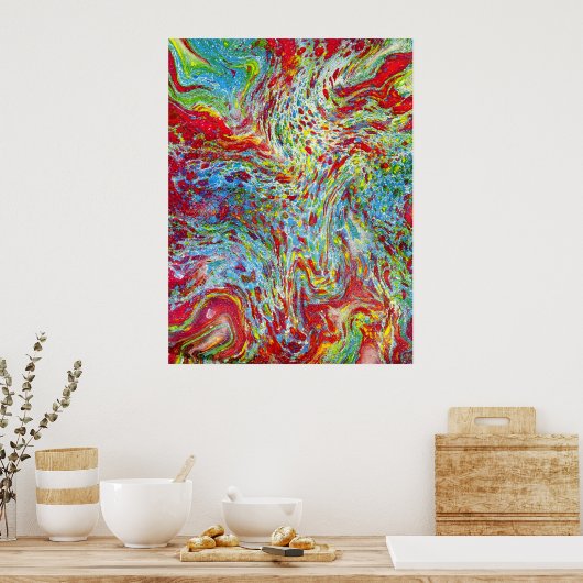Marbling maître-relieur poster (Küche)