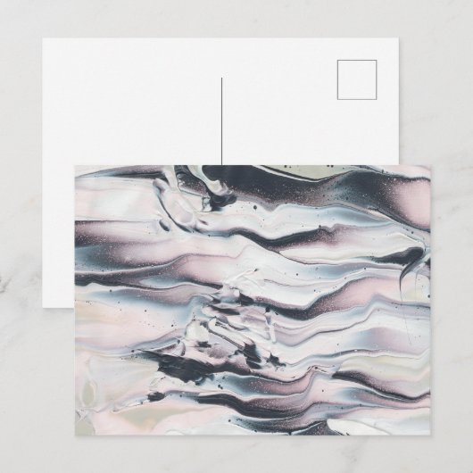 Marbling V Crop Postkarte (Vorne/Hinten)