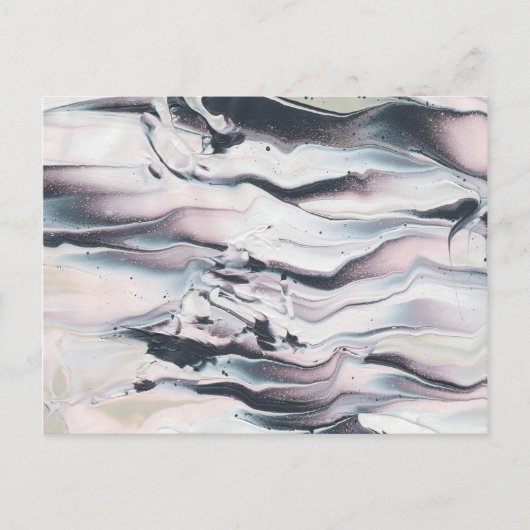 Marbling V Crop Postkarte (Vorderseite)