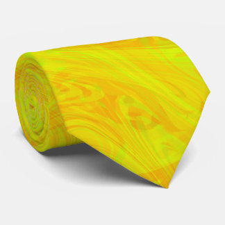 Marbling Yellow Pattern Krawatte