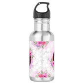 Marbor für den Anfangsbuchstaben des Wreath Floral Edelstahlflasche (Vorderseite)