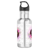 Marbor für den Anfangsbuchstaben des Wreath Floral Edelstahlflasche (Rückseite)