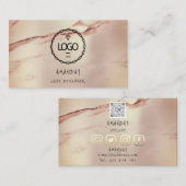 Marbor für die Rose von benutzerdefinierten Social Visitenkarte (Vorne/Hinten)